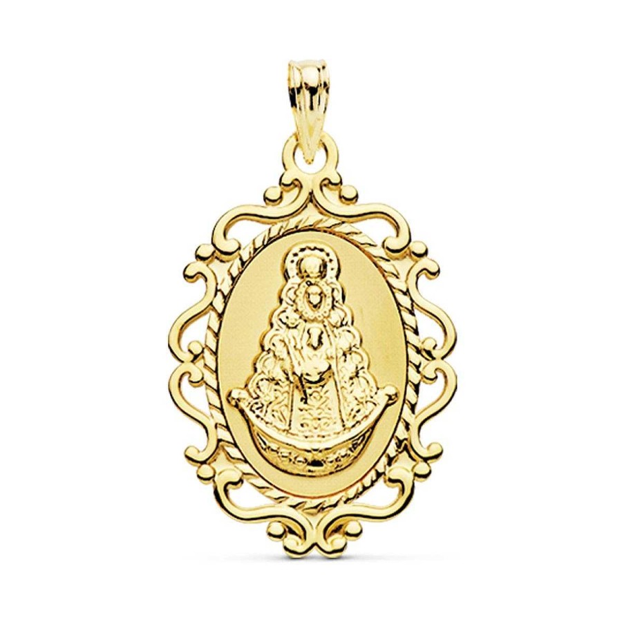 Joyas De Oro Joyeria Tamayo | Medalla Oro De 18 Kilates Virgen Del Roc O