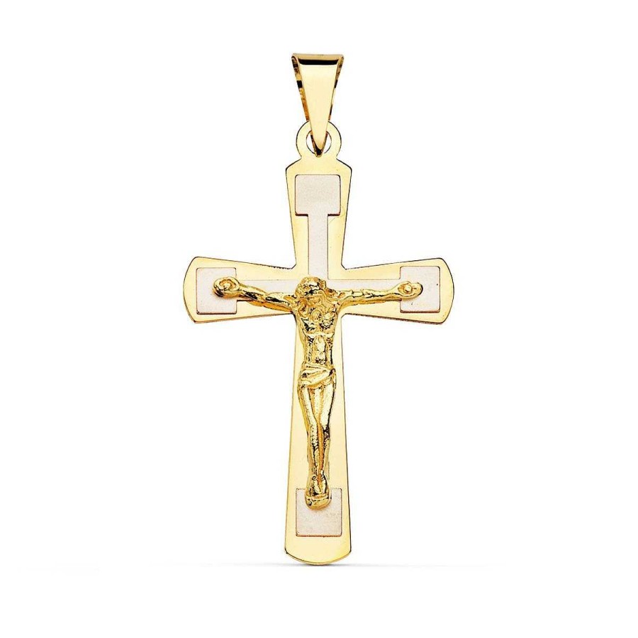 Joyas De Oro Joyeria Tamayo | Cruz De Oro 18 Kilates Con Cristo