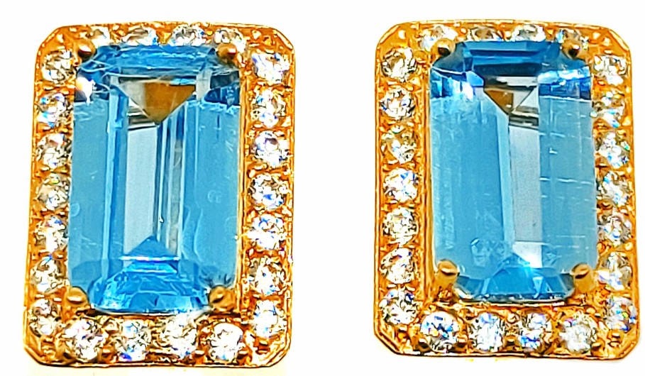 Joyas De Oro Joyeria Tamayo | Pendientes De Oro 18 Kilates Con Circonitas