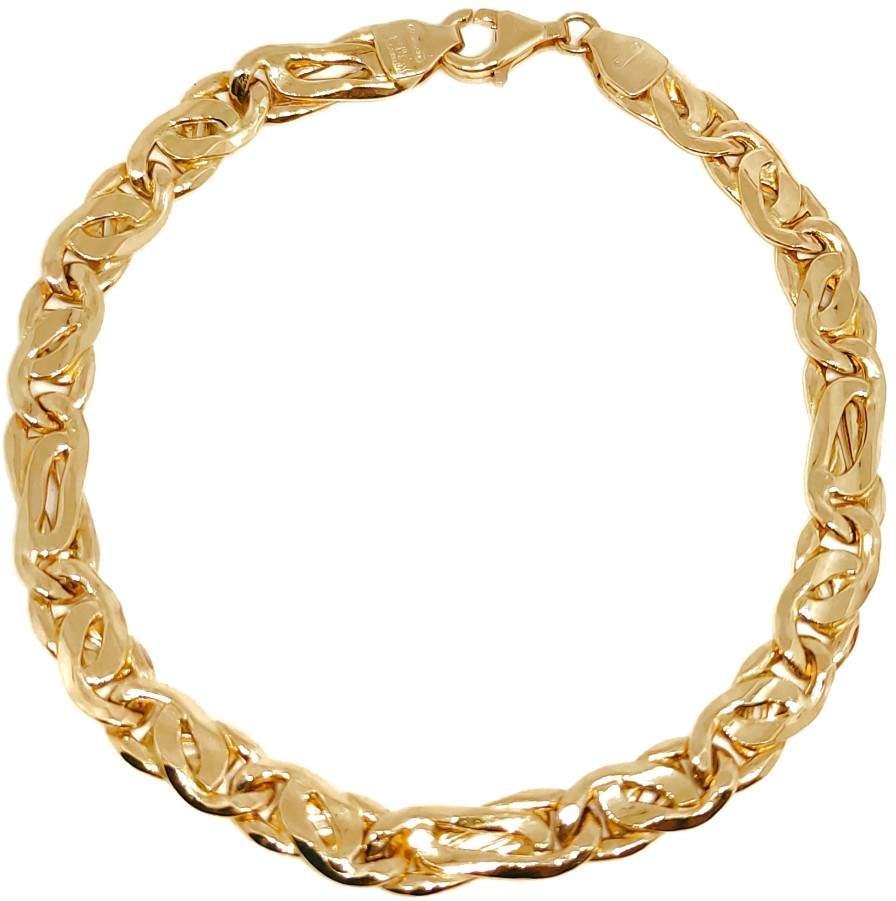 Joyas De Oro Joyeria Tamayo | Pulsera Oro De 18 Kilates Entrelazada