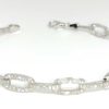 Joyas De Oro Joyeria Tamayo | Pulsera De Oro Blanco 18 Kilates Circonitas