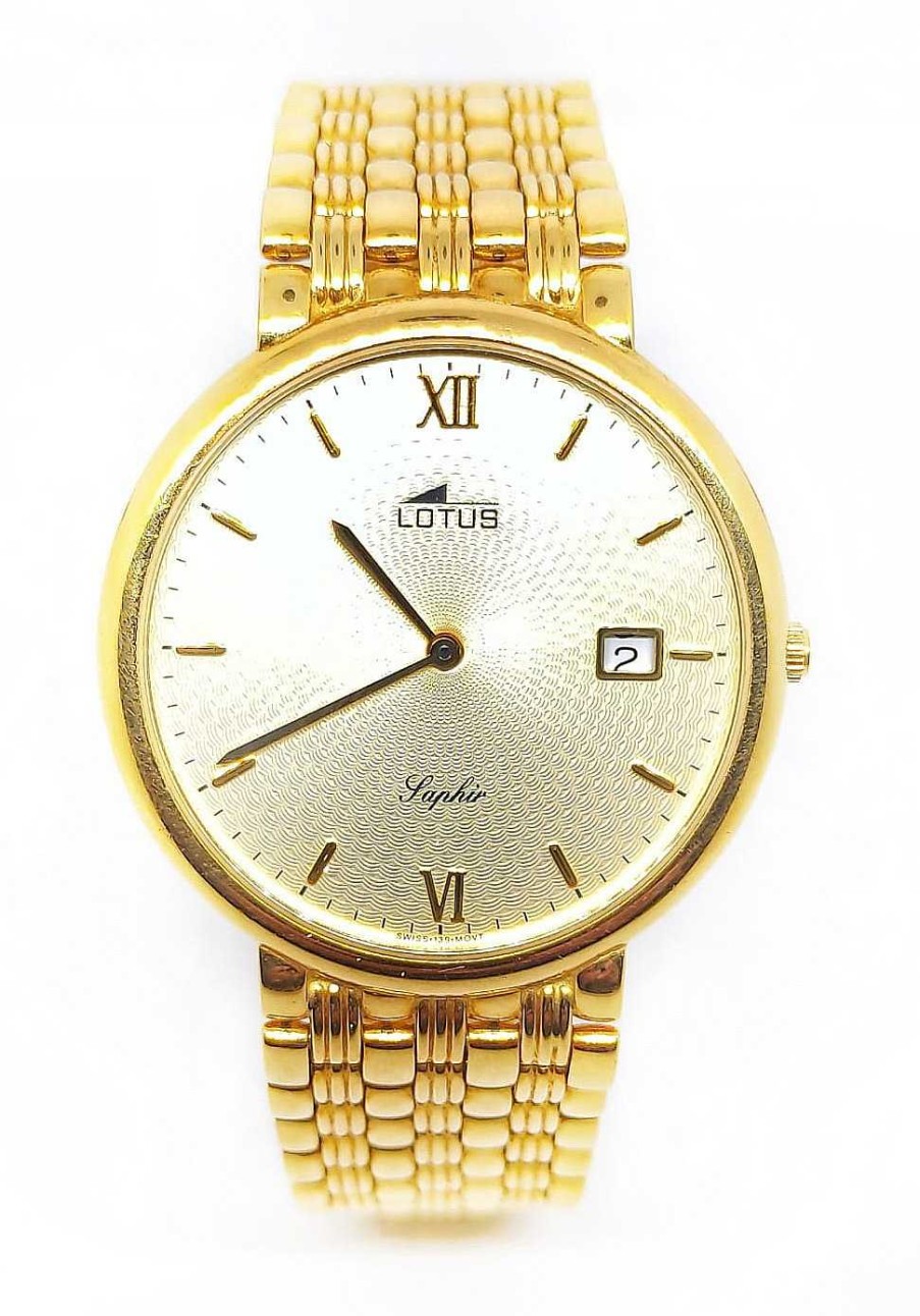 Joyas De Oro Joyeria Tamayo | Reloj Oro De 18 Kilates Lotus Hombre