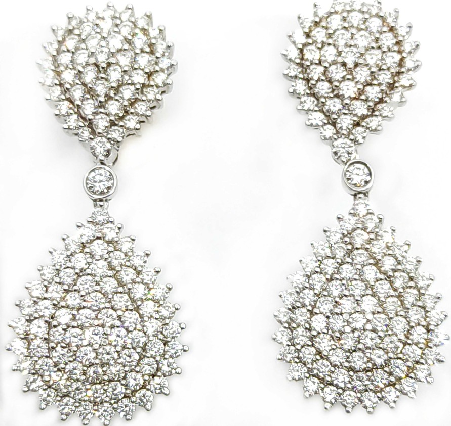 Diamantes Joyeria Tamayo | Pendientes De Oro 18 Kilates Y Brillantes