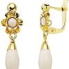 Joyas De Oro Joyeria Tamayo | Pendientes Ni A Chup N Color Blanco