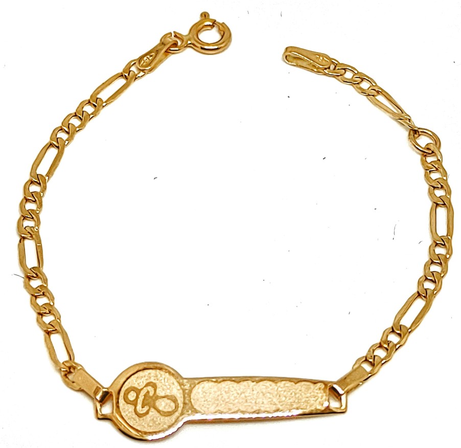 Joyas De Oro Joyeria Tamayo | Pulsera Oro Esclava Beb Ni O/Ni A