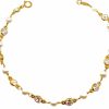 Joyas De Oro Joyeria Tamayo | Pulsera De Oro 18 Kilates Perlas Y Circonitas