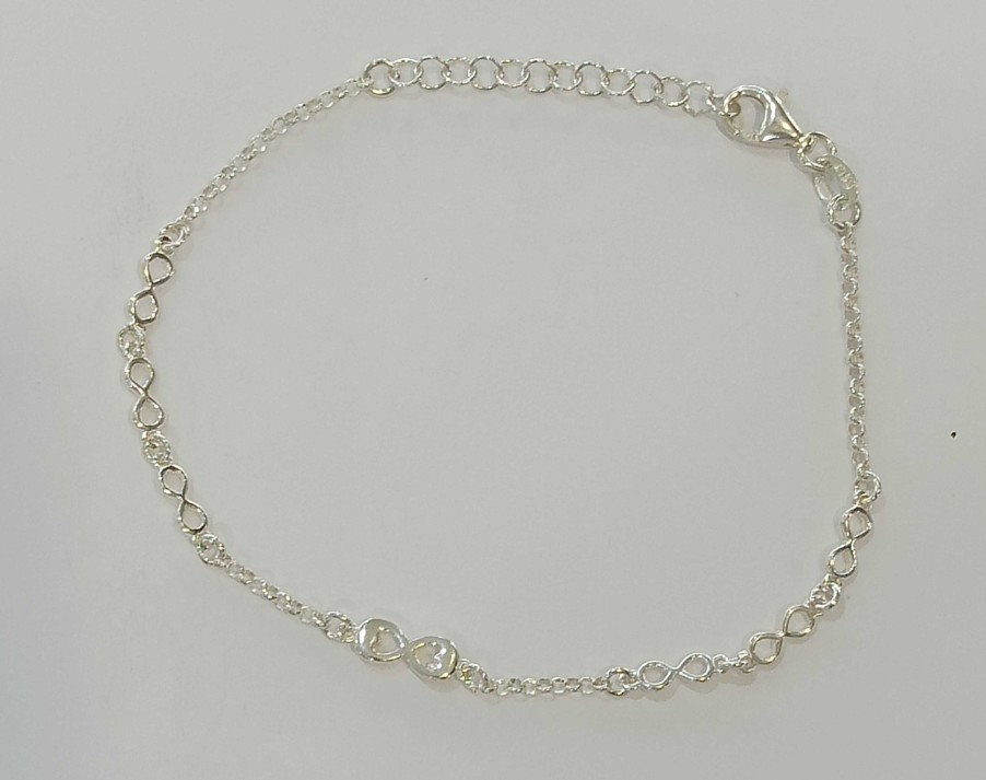 Joyas De Plata Joyeria Tamayo | Pulsera De Plata De Primera Ley Infinitos