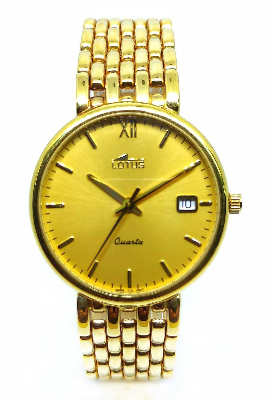 Joyas De Oro Joyeria Tamayo | Reloj Oro De 18 Kilates Lotus Hombre