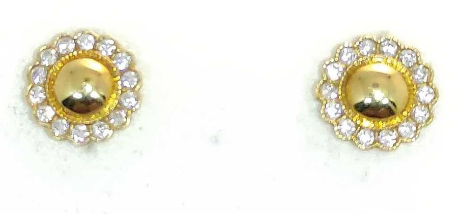 Joyas De Oro Joyeria Tamayo | Pendientes Oro 18 Kilates Redondos