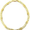 Joyas De Oro Joyeria Tamayo | Pulsera Oro Barbada 18 Kilates Y Eslab N Largo