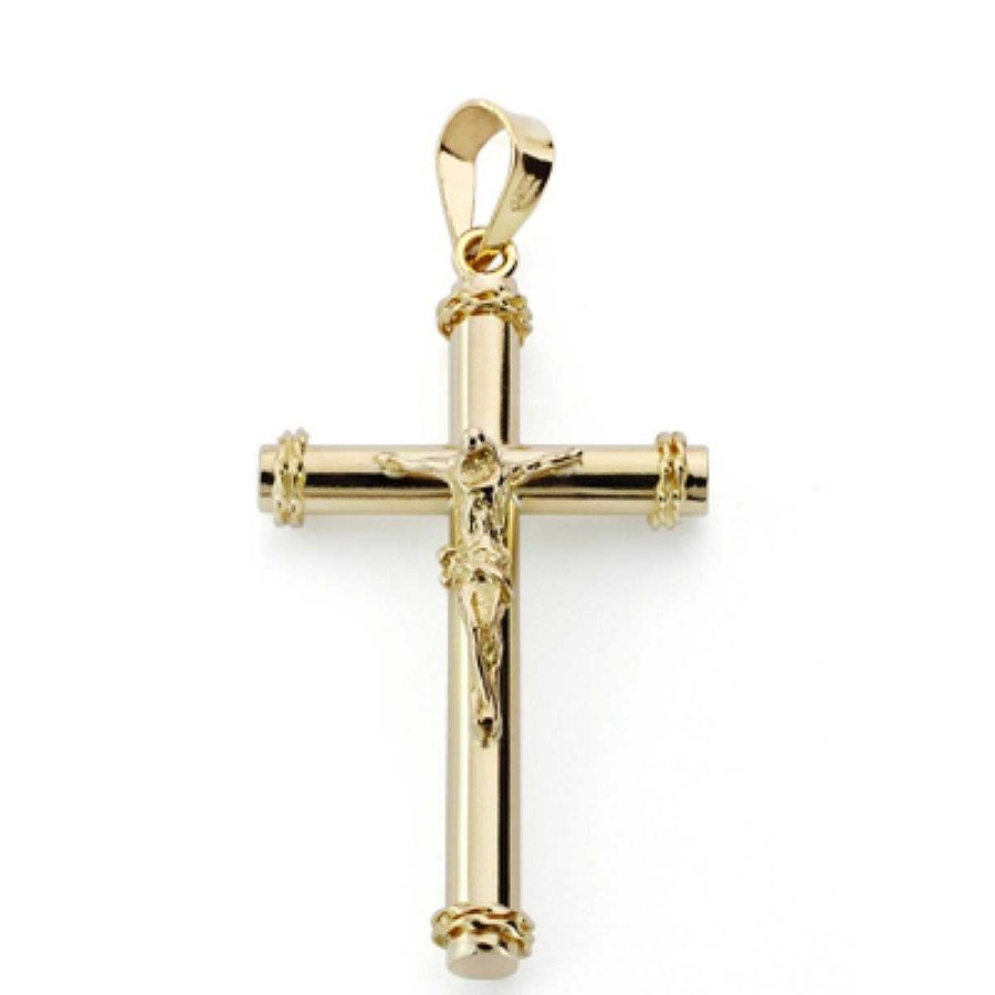 Joyas De Oro Joyeria Tamayo | Cruz De Oro 18 Kilates Con Cristo