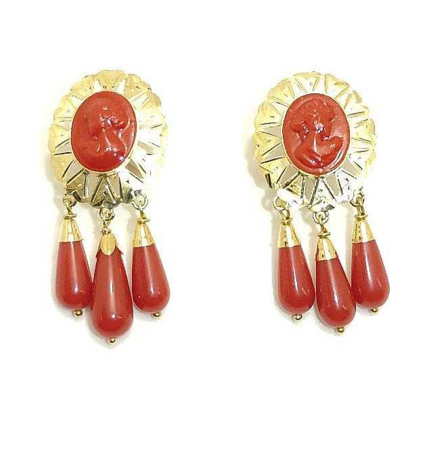 Joyas De Oro Joyeria Tamayo | Pendientes Oro 18 Kilates Rojos