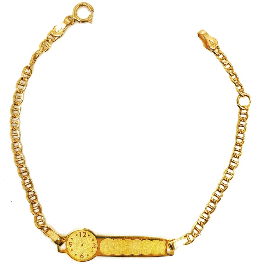 Joyas De Oro Joyeria Tamayo | Pulsera Oro 18 Kilates Esclava Ni O Ni A Beb